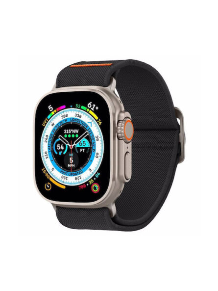 Λουράκι Spigen Lite Fit Ultra for Apple Watch 4/5/6/7/8/9/10/SE/Ultra 1/2 44/45/46/49mm Black