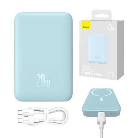 Powerbank Baseus Magnetic Mini 10000mAh 20W MagSafe with Cable Type-C Blue