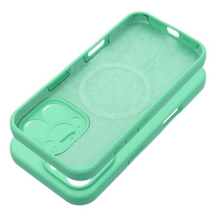 Θήκη κινητού Forcell Silicone 2mm Compatible with MagSafe for iPhone 17 Pro Max Mint