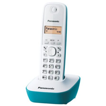 Ασύρματο Τηλέφωνο Panasonic DECTKX-TG1611GRC Λευκό Τιρκουάζ