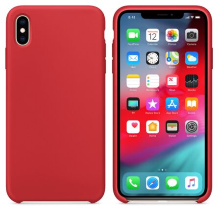 Θήκη κινητού Oem Silicone Soft Flexible Rubber for Iphone Xs max red