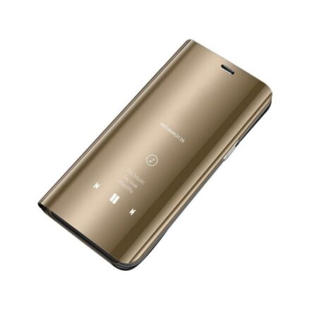 Θήκη κινητού Clear View  For Samsung Galaxy J3 2017 Gold