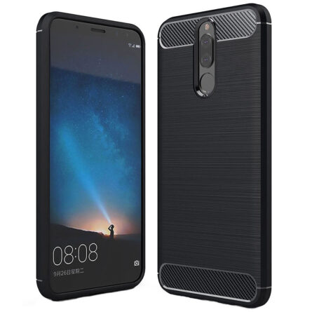 Θήκη κινητού Techsuit Carbon Silicone for Huawei Mate 10 Lite Black