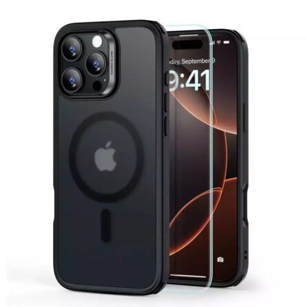 Θήκη κινητού ESR Classic Hybrid HaloLock MagSafe & Tempered Glass for iPhone 16 Pro Max Frosted Black