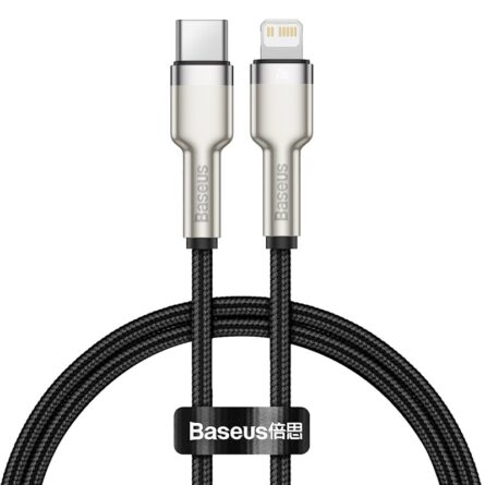 Baseus cable Cafule Metal PD USB-C - Lightning 0,25 m Black 20W