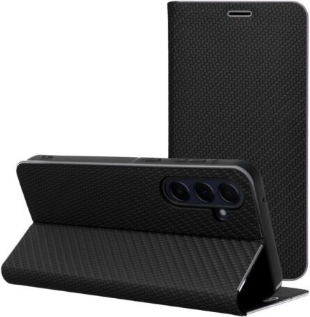 Θήκη κινητού Forcell Luna Book Carbon for Xiaomi Redmi 15C Black