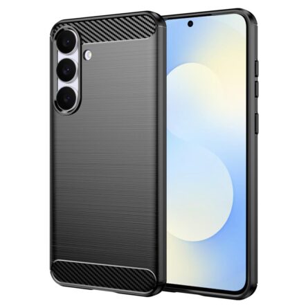 Θήκη κινητού Techsuit Carbon Silicone for Samsung Galaxy S25 FE Black