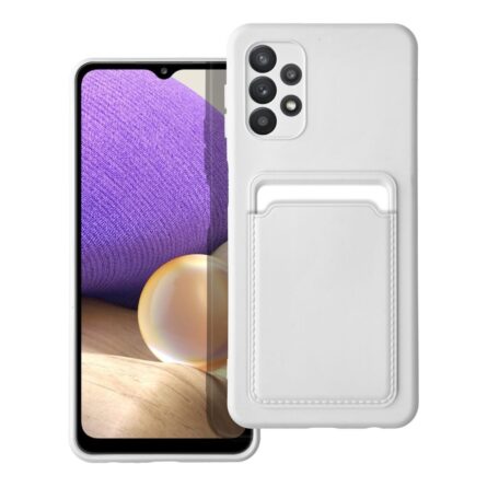 Θήκη κινητού Forcell Silicone Card  For Samsung Galaxy A13 4G TPU White With Card Slot
