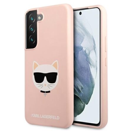 Θήκη κινητού Karl Lagerfeld Faceplate  for Samsung Galaxy S22 Plus TPU Pink With Choupette Head