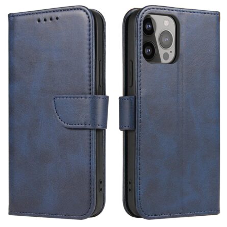 Θήκη κινητού Hurtel Magnet Elegant Cover with a Flap and Stand Function for iPhone 14 Plus Blue