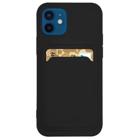 Θήκη κινητού Hurtel Card Silicone Wallet With Card Slot Documents For Xiaomi Redmi Note 11 Pro + 5G / 11 Pro 5G / 11 Pro Black