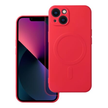 Θήκη κινητού Forcell Silicone Mag Compatible with MagSafe for iPhone 13 Red