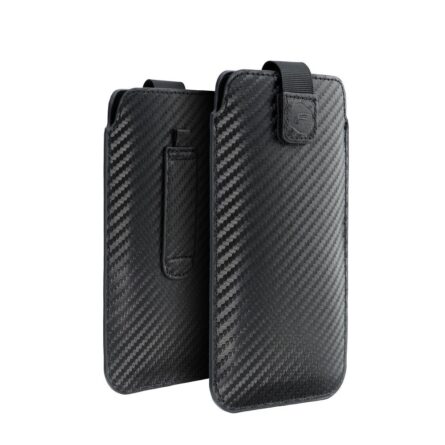 Θήκη κινητού Forcell Pocket Carbon Size 12 Universal 6.7″