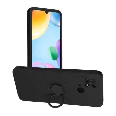Θήκη κινητού Forcell Silicone Ring for Xiaomi Redmi 10C Black