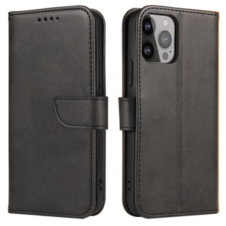 Θήκη κινητού Hurtel Magnet for Motorola Moto G32 Cover with Flip Wallet Stand Black