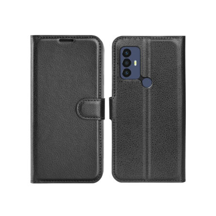 Θήκη κινητού Magnet TCL 30E Cover with Flap Wallet Stand Black