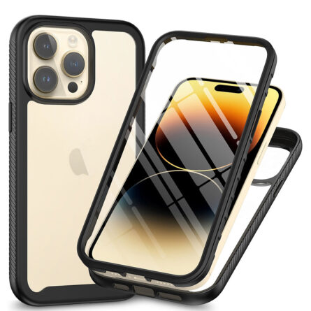 Θήκη κινητού Techsuit Defense360 Pro + Screen Protector for iPhone 15 Pro Max Black