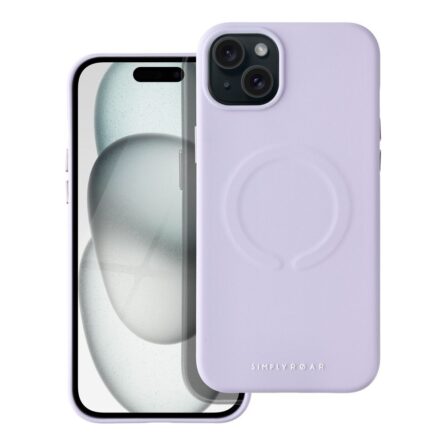 Θήκη κινητού Roar Leather Mag for iPhone 15 Plus Purple