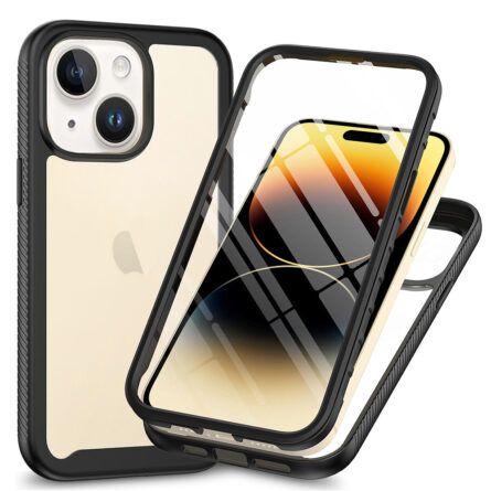 Θήκη κινητού Techsuit Defense360 Pro + Screen Protector for iPhone 15 Plus Black