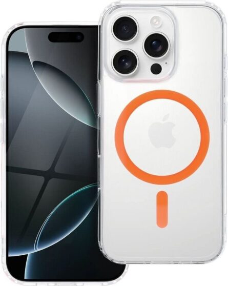 Θήκη κινητού Forcell Drop Glue Colorful Ring Mag Cover Compatible with MagSafe for Samsung A17 Orange