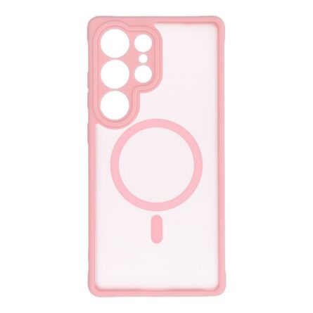 Θήκη κινητού Forcell Full Matte Mag Cover Compatible with MagSafe for Xiaomi Redmi Note 14 Pro 5G Jasny Rozowy