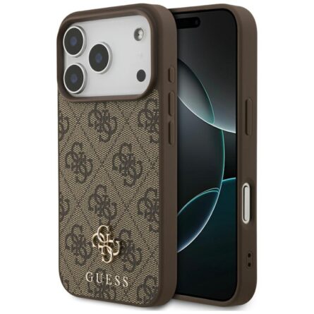 Θήκη κινητού Guess 4G Small and Classic Logo MagSafe for iPhone 17 Pro / 18 Pro Brown