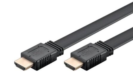 Καλώδιο HDMI με Ethernet GOOBAY 77145  flat 8K/60Hz 48 Gbps 3m Black