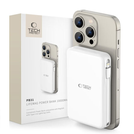 Powerbank Tech Protect PB31 LifeMag MagSafe 10000MAH White