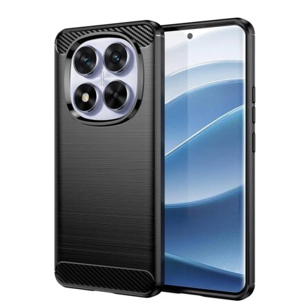 Θήκη κινητού Techsuit Carbon Silicone for Xiaomi Redmi Note 14 Pro 5G / Poco X7 Black