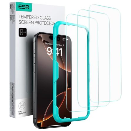 Προστασία οθόνης κινητού ESR Tempered Glass (3 pack) for iPhone 17 Pro Clear