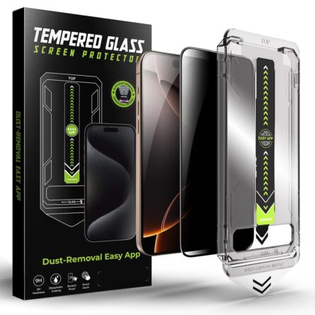 Προστασία οθόνης κινητού Techsuit TitanGlass FullCover for iPhone 16 Pro / iPhone 17 Privacy