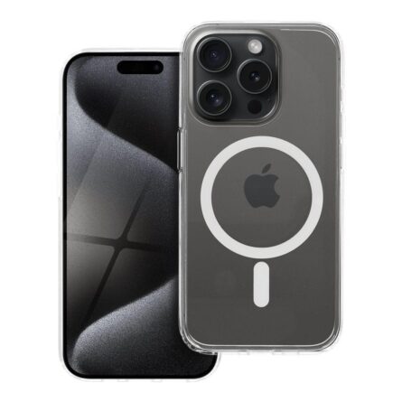 Θήκη κινητού Forcell F-Protect for iPhone 15 Pro Clear Hybrid Premium Compatible with Magsafe Clear