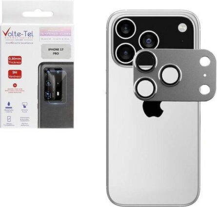 Προστασία Κάμερας Volte-Tel Tempered Glass for iPhone 17 Pro Silver
