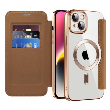 Θήκη κινητού Techsuit SmartMag Book for iPhone 14 Brown