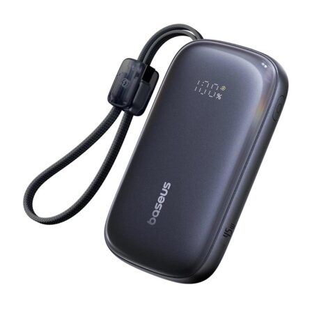 Powerbank Baseus EnerFill FC21 Qpow 3 Ultra with Detachable Cable, 20000mAh, 45W, USB, USB-C Cosmic Black