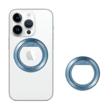 Holder Techsuit MagSafe Phone Ring Round Shape Aluminium Blue