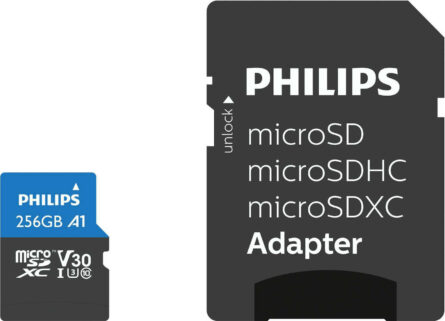 Κάρτα Μνήμης Philips Memory Card Ultra Pro microSDXC 256GB Class 10 U3 V30 with Adapter