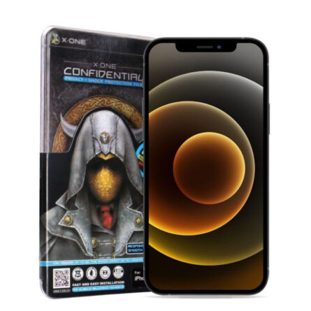 Προστασία Οθόνης Κινητού X-ONE Full Cover Extra Strong Privacy for iPhone 15/16 (Full Glue)