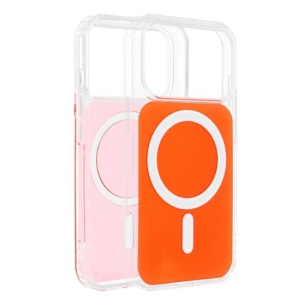Θήκη κινητού Forcell Clear Fusion Mag Compatible with MagSafe for A37 Hermes Orange