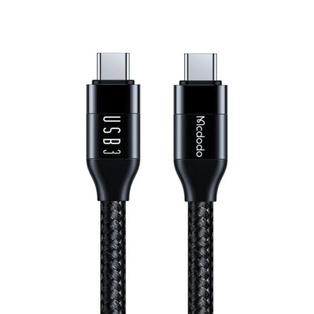 Mcdodo Data Cable USB-C to USB-C, 100W, 10Gb/s, 4K@60Hz, 5A, 1.2m Black