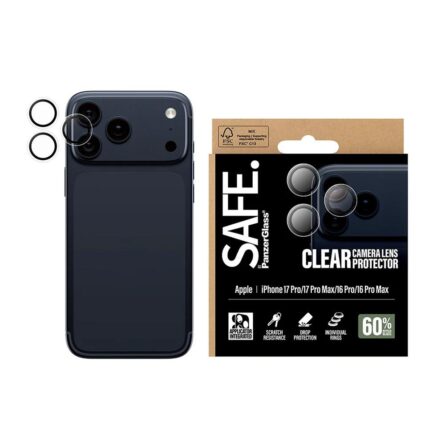 Προστασία Κάμερας PanzerGlass® SAFE. Lens Protector for iPhone 17 Pro / iPhone 17 Pro Max / iPhone 16 Pro / iPhone 16 Pro Max Clear