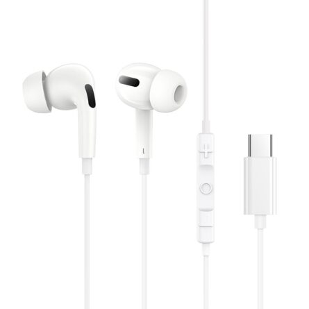 Ακουστικά Baseus Wired Earphones Encok C18 Type-C, In-Ear White