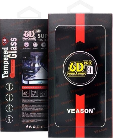 Προστασία οθόνης κινητού 6D Pro Veason Glass for Samsung A57 5G Black Clear