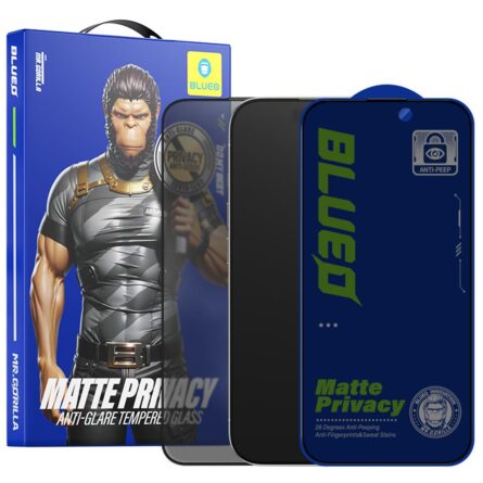 Προστασία οθόνης κινητού Blueo Anti-Peep Privacy Glass for iPhone 15 Pro Max Matte Black