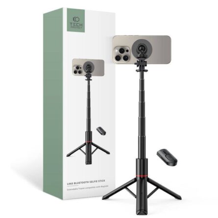 Selfie Stick Tripod Tech-Protect L06S MagSafe Bluetooth Black