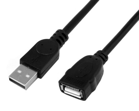 Καλώδιο Προέκτασης PowerTech USB 2.0V Male to Female 1.5cm 1pc
