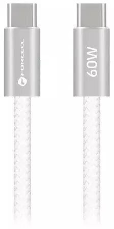 Καλώδιο Forcell F-Energy Type-C to Type-C 3A 60W Cafule Color 1.2m White