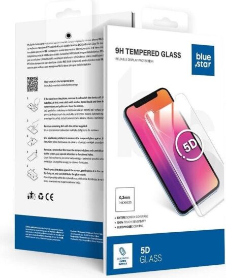 Προστασία Οθόνης Κινητού Tempered Glass Blue Star for Xiaomi Redmi Note 15 4G/ Note 15 5G Black Clear