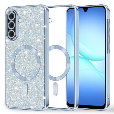 Θήκη κινητού Techsuit Luxury Glitter MagSafe for Samsung A17 4G/A17 5G/M17/F17/A18 Light Blue