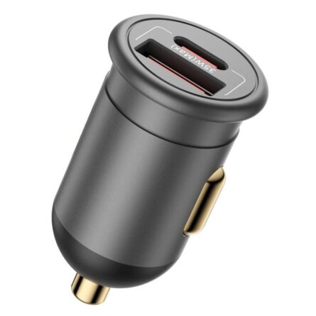 Φορτιστής Αυτοκινήτου Blue0 USB, Type-C, 35W, with Built-in Protections, for 12V to 24V DC Socket, Matte Finish Grey